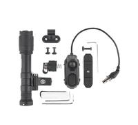 GLECTICAL M640C Linterna Táctica Fija, 800 Lumen LED Táctico Linterna con Almohadilla de Presión y Botón Dual de Cola para MLOK/Keymood/20mm Sistema Picatinny Rail