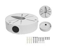 GledeYeTec Caja de conexiones de cámara CCTV de aleación de aluminio, adaptador universal de montaje de cámara domo compatible con cámara IP Duahua Arlo Panel solar para exteriores/interiores caja