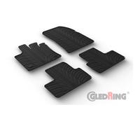 Alfombrillas de Goma Compatible con Renault Captur II 2020- / Renault Symbioz 2024- & Mitsubishi ASX II 2023- (Perfil T 4-Partes + Clips de Montaje)