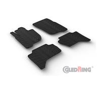 Alfombrillas de Goma Compatible con Mitsubishi L200 (Triton) 2015-2019 & FL 2019- (Perfil T 4-Partes + Clips de Montaje)