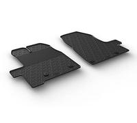 gledring 0916 Set alfombra de goma Tourneo Custom 9/2012- (G perfil 2-pièces + clips de montaje), Negro