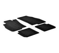 Gledring Alfombrillas de Goma Compatible con Alfa Romeo Mito 3 deurs 2008- (Perfil T 4-Partes + Clips de Montaje)
