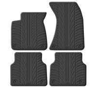 Gledring Alfombrillas de Goma Compatible con Audi A8 (4H) 2010-2017 (Perfil T 4-Partes + Clips de Montaje)