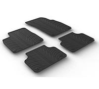 Gledring Alfombrillas de Goma Compatible con Audi Q7 6/2015- & Q8 5/2018- (Perfil T 4-Partes + Clips de Montaje)