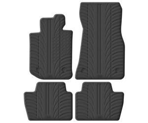 Gledring Alfombrillas de Goma Compatible con BMW Serie 4 (G22) Coupe 2020- (Perfil T 4-Partes + Clips de Montaje)