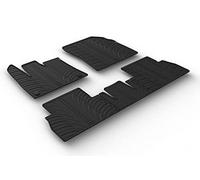 Gledring Alfombrillas de Goma Compatible con Citroën Berlingo Multispace/Opel Combo Tour (MPV) / Peugeot Rifter 9/2018-9/2019 (Asientos fijos) (Perfil T 5-Partes + Clips de Montaje Redondo)