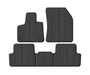 Gledring Alfombrillas de Goma Compatible con Citroën DS7 Crossback 2018- (Perfil T 5-Partes + Clips de Montaje)