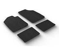 Gledring Alfombrillas de Goma Compatible con Dacia Spring EV 2021- (Perfil T 4-Partes + Clips de Montaje)