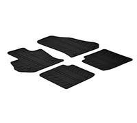 Gledring Alfombrillas de Goma Compatible con Fiat 500L 9/2012-6/2017 (Perfil T 4-Partes + Clips de Montaje)
