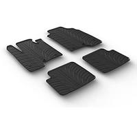 Gledring Alfombrillas de Goma Compatible con Fiat Panda 2014- (Perfil T 4-Partes + Clips de Montaje)