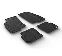 Gledring Alfombrillas de Goma Compatible con Fiat Punto 2014- (Perfil T 4-Partes + Clips de Montaje)