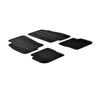 Gledring Alfombrillas de Goma Compatible con Fiat Punto EVO 2009-2014 (Perfil T 4-Partes + Clips de Montaje)