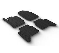 Gledring Alfombrillas de Goma Compatible con Ford Ranger (TKE) Double Cab 2013-2022 (automático) & Raptor 2019-2022 (Perfil T 4-Partes + Clips de Montaje)