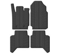 Gledring Alfombrillas de Goma Compatible con Ford Ranger (TKE) Double Cab 2013-2022 (automático) & Raptor 2019-2022 (Perfil T 4-Partes + Clips de Montaje)