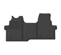 Alfombrillas de Goma Compatible con Ford Transit Custom Furgon 2023- (Cambio Manual, Asiento/Banco) (Perfil G 3-Partes + Clips de Montaje)