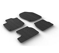 Gledring Alfombrillas de Goma Compatible con Honda Civic diésel 2012-2017 (Perfil T 4-Partes + Clips de Montaje)