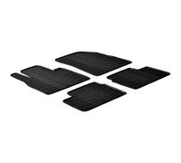 Gledring Alfombrillas de Goma Compatible con Nissan Micra 2011-2017 (Perfil T 4-Partes + Clips de Montaje)