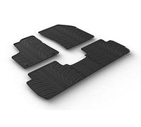 Gledring Alfombrillas de Goma Compatible con Peugeot 5008 5/2017- (Perfil T 5-Partes + Clips de Montaje)