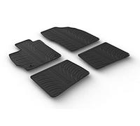 Gledring Alfombrillas de Goma Compatible con Toyota Prius III 2012-2016 (Perfil T 4-Partes + Clips de Montaje)