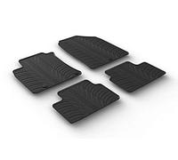 gledring GL 0201 de goma Juego de alfombrillas para coche