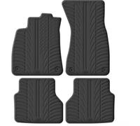 Gledring Juego de Alfombrillas de Goma compatibles con Audi A6 (C9) Berlina/Avant (TFSi/MHEV) 2025 - (Perfil T, 4 Piezas + Clips de Montaje)