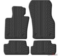 Gledring Juego de Alfombrillas de Goma compatibles con Mini F66 de 3 Puertas 2024 (Perfil T, 4 Piezas + Clips de Montaje)