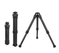 GleeGrow Mini trípode de fibra de carbono, trípodes de mesa pequeños para insta360 X5 X4 X3 X2 para cámara DJI osmo para cardán, micrófono, luz LED (negro)