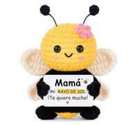 Gleevara Regalo Madre, Regalo Cumpleaños Madre, Lindos Regalos De Abeja De Ganchillo, Mamá para Navidad y el Día de la Mama, 8 x 5 x 11 cm