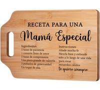 Gleevara Regalo Madre, Regalo Cumpleaños Madre, Tabla de Cortar de Bambú Única, Regalos Originales para Madres, Regalo Dia de la Madre para Mama de Hija Hijo