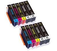 GLEGLE 364XL - Cartuchos HP 364 XL compatibles con HP Photosmart 5510, 5520, 6510, 6520, 7510, 7520, 7515, B8550, B8558, C5370, C6388, D5460, B110a, B010b 11 A. B1 09a C309a B209a B210a HP Deskjet