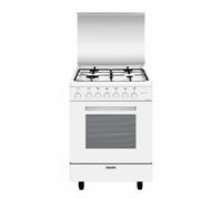 GLEM A654MX6 Cocina 60X50Cm 4Fuegos Horno Multifunción 6 Progr. ALPHA Blanco A