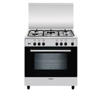 Glem Gas A855GI Cocina Inox 80x50 CM 5 Fuegos Horno A Gas