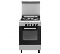 Glem AE55MI3 Cocina 53CM 4 Fuegos Horno Eléctrico Parrilla Inox Clase