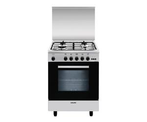 Glem gas a654vi cocina cocina independiente encimera de gas acero inox
