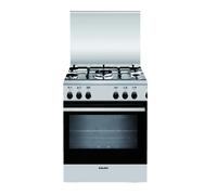 Glem Gas A855GI Cocina Inox 80x50 CM 5 Fuegos Horno A Gas