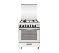 Glem Gas SA664MWH6 Cocina Instalación libre | Clase energética A | Cucina, Acciaio inox, Manopola