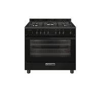 GLEM_GAS SA965MBK COCINA 90X60CM 5 FUEGOS HORNO ELÉCTRICO NEGRO CL.A