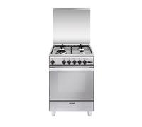 Glem Gas U664VI Cocina 60X60CM Inoxidable 4 Hornillos Horno A Gas 4 Funciones