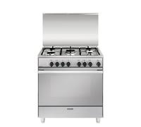 Glem Gas U855MI6 Cocina INOX80X50cm Clase A 5 Llamas Horno Eléctrico 6FUNZIONI