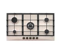 GLEMGAS GT955HSA Placa de gas Empotrable | Clase energética A | 5 fuegos, Rejillas de hierro fundido, Encendido electrónico