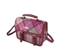 Glen Appin Harris Tweed Bervie - Mini bolso con correa de hombro ajustable y extraíble, Rosa (Vibrant Pink)