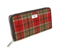 Glen Appin Harris Tweed LB2100 Staffa - Bolso grande con cremallera, Color 141 rojo/verde, L, Casual