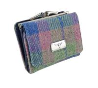 Glen Appin Harris Tweed LB2113 - Bolso pequeño para mujer, Color 135 Azul/Pinktartan, S, Casual