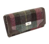 Glen Appin New Harris Tweed LB2000 - Bolso plegable para mujer, Col137 Verde Morado, S, Casual