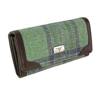 Glen Appin New Harris Tweed LB2000 - Bolso plegable para mujer, Col139 verde desteñido, S, Casual