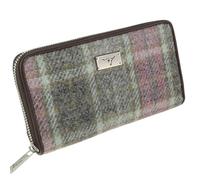 Glen Appin of Scotland Harris Tweed Staffa LB2100-COL134 - Bolso largo con cremallera en rosa suave Buchanan, Pink