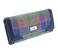 Glen Appin of Scotland LB2000-COL135 Harris Tweed Bute - Bolso largo en tartán azul suave y rosa, Pink, Casual