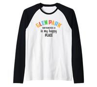 Glen Park San Francisco California USA Viajar Camiseta Manga Raglan