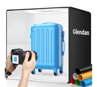Glendan Caja de luz de 24 x 24 Pulgadas, Caja de luz Grande con 288 Cuentas LED, CRI >95, Kit Profesional de Tienda de campaña portátil con 6 Fondos de Color para fotografía de Productos