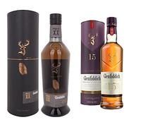 Glenfiddich Project XX Experimental Series Single Malt Scotch, 700 ml & Whisky premium de malta escocés 15 años - 70cl